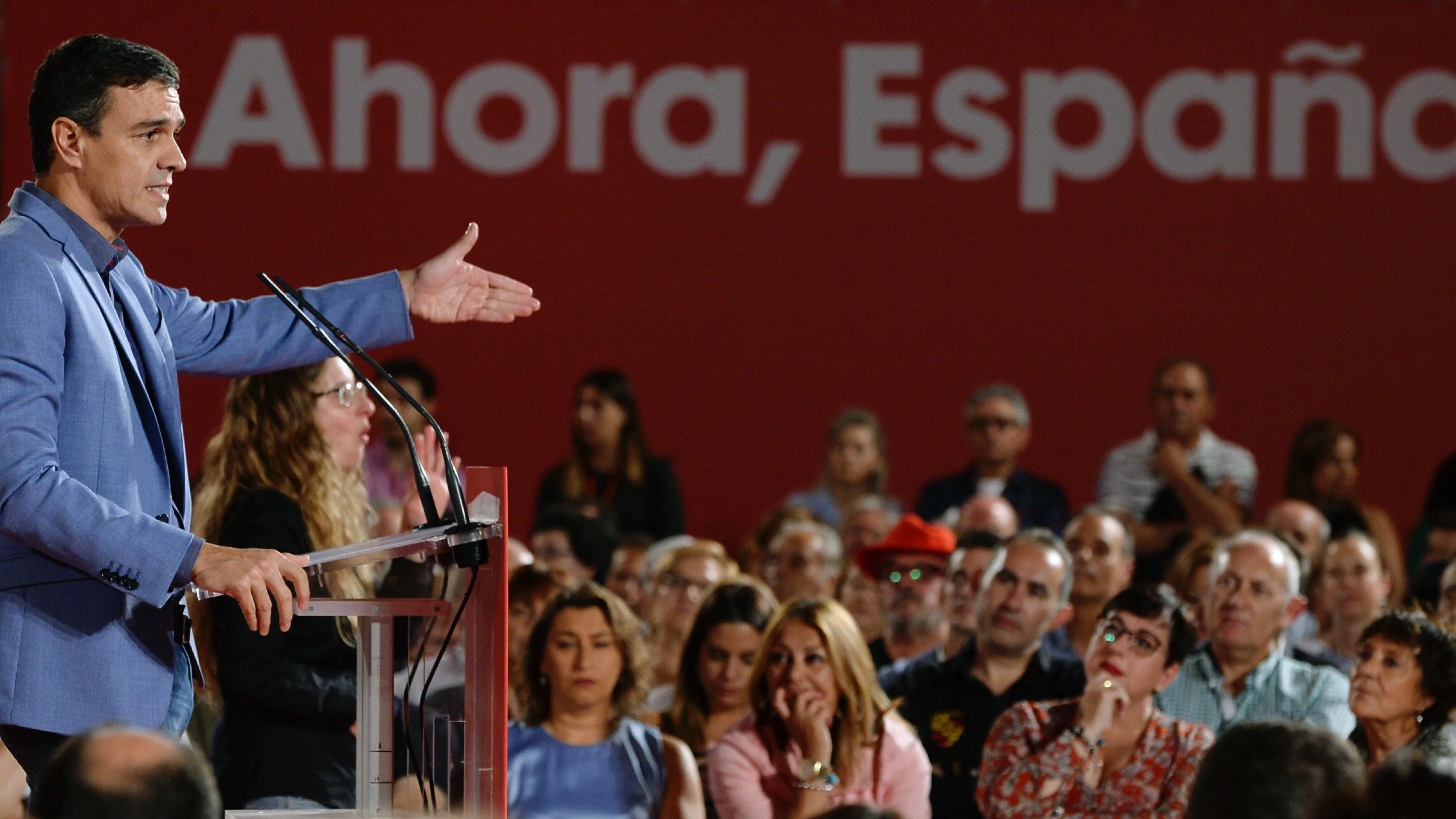  El secretario general del PSOE y presidente del Gobierno en funciones, Pedro Sánchez