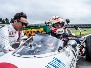 Max Verstappen, en el Honda RA272 Max Verstappen, en el Honda RA272