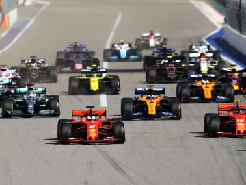 Salida del GP de Rusia Salida del GP de Rusia