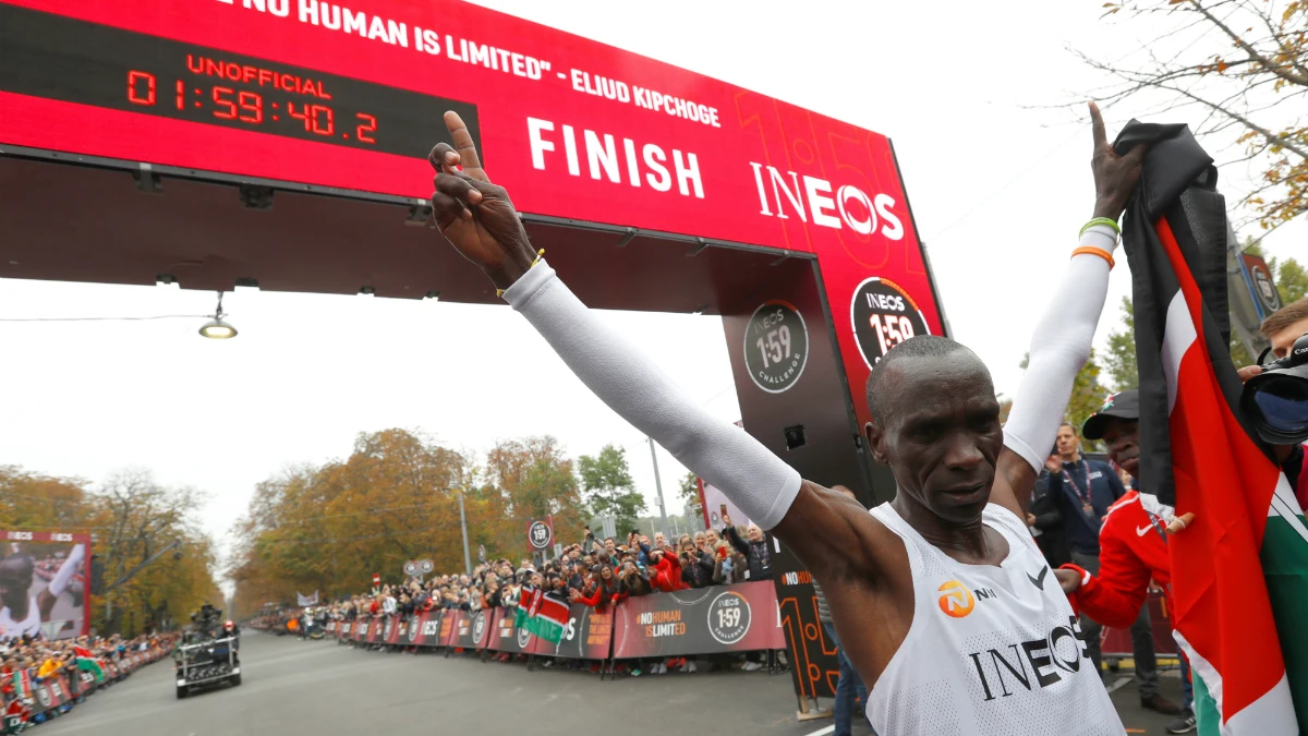 Kipchoge, tras la prueba de Viena