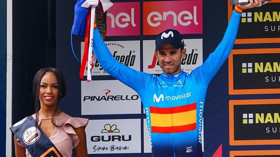 Alejandro Valverde, en Il Lombardía