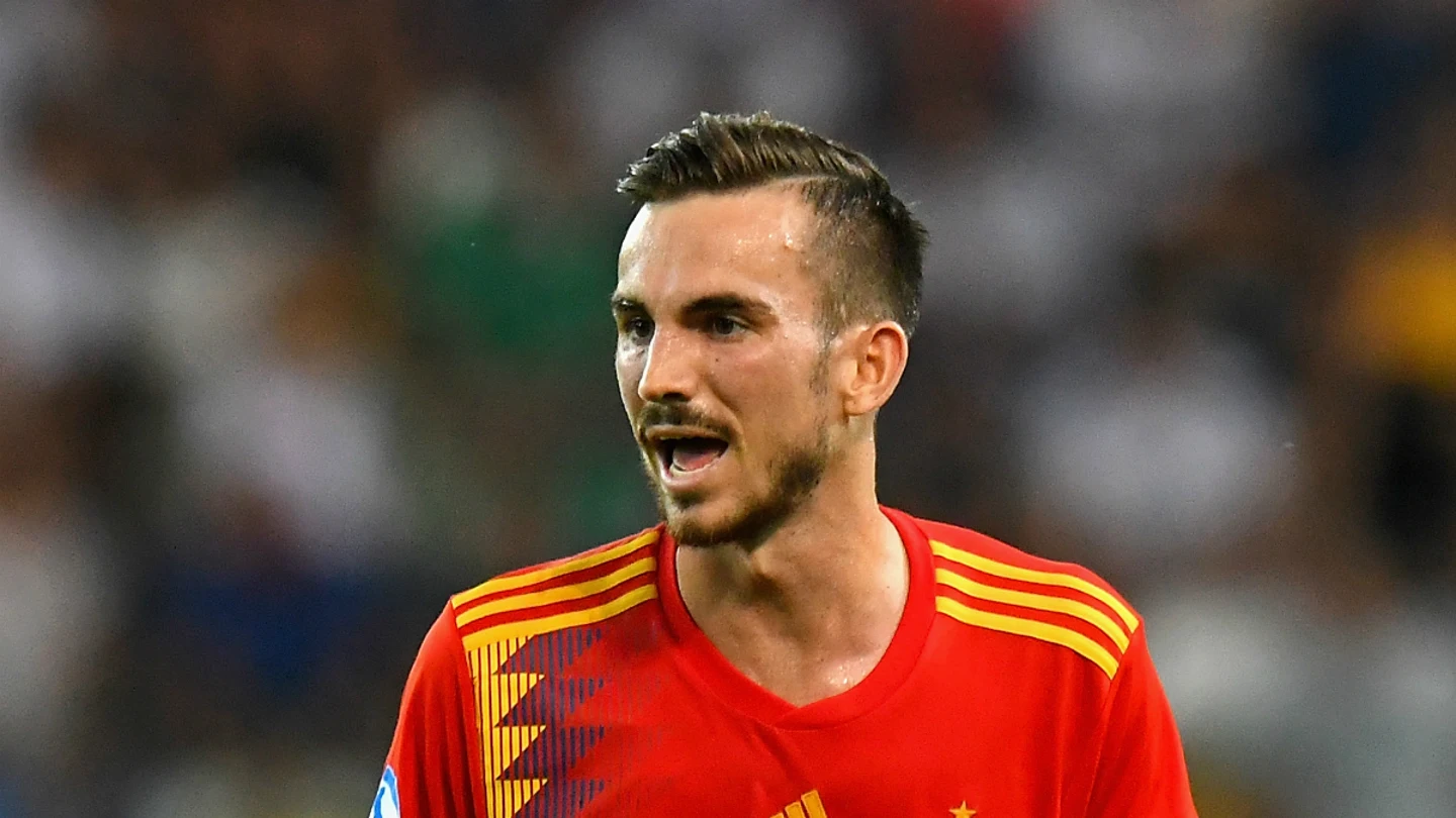 Fabián, en un partido con España Fabián, en un partido con España