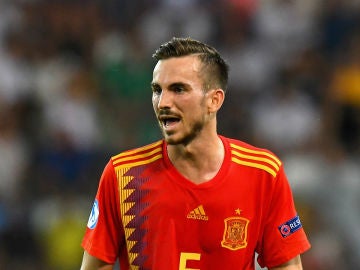 Fabián, en un partido con España Fabián, en un partido con España