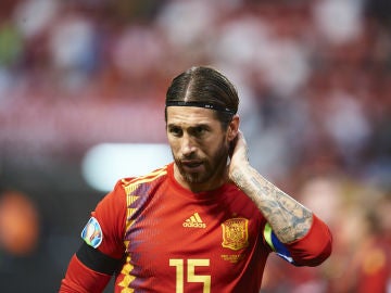 Sergio Ramos, con España Sergio Ramos, con España