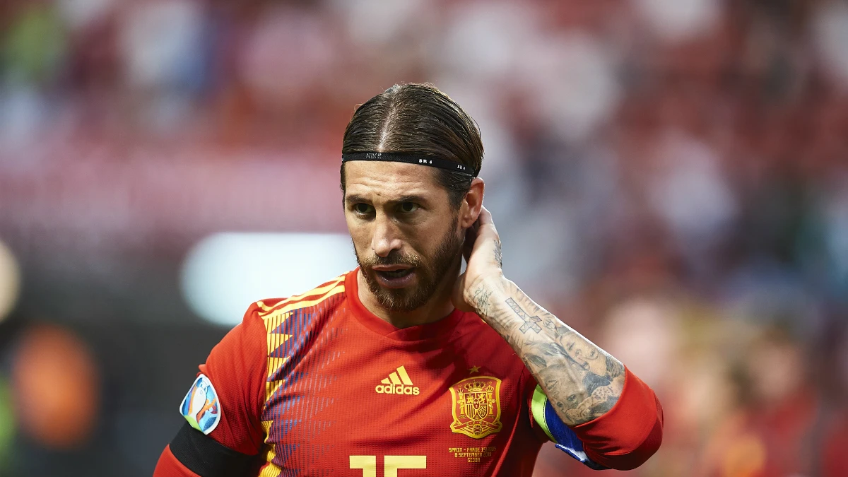 Sergio Ramos, con España