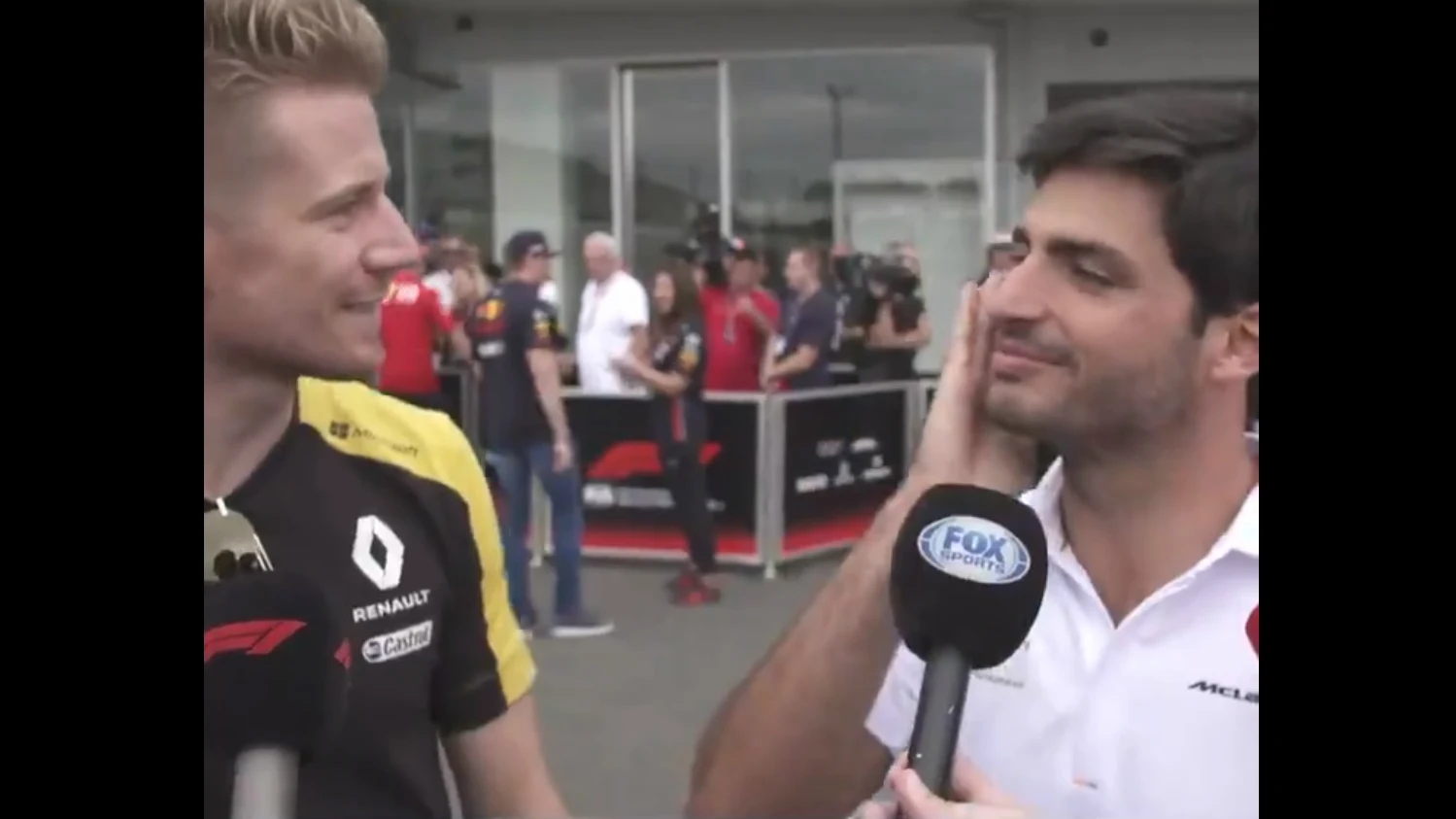 Hulkenberg y Sainz en el GP de Japón