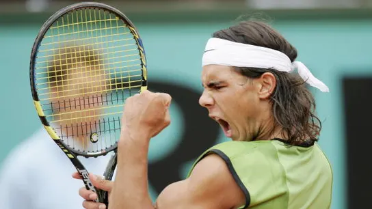 Rafa Nadal, en Roland Garros 2005 Rafa Nadal, en Roland Garros 2005