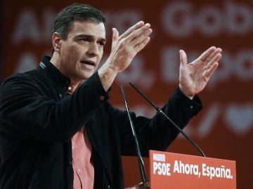 Pedro Sánchez en un acto del PSOE en Alcorcón Pedro Sánchez en un acto del PSOE en Alcorcón