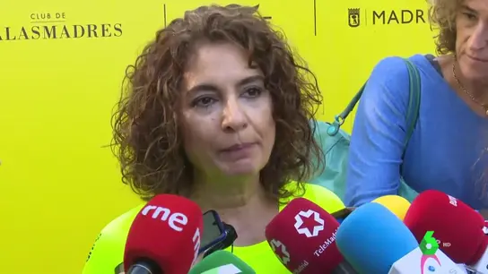 María Jesús Montero ante los medios María Jesús Montero ante los medios