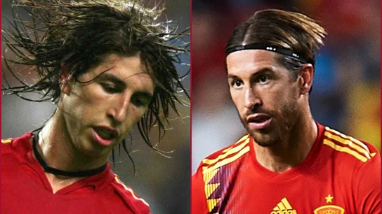 Sergio Ramos, el antes y el ahora Sergio Ramos, el antes y el ahora