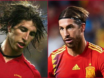 Sergio Ramos, el antes y el ahora Sergio Ramos, el antes y el ahora