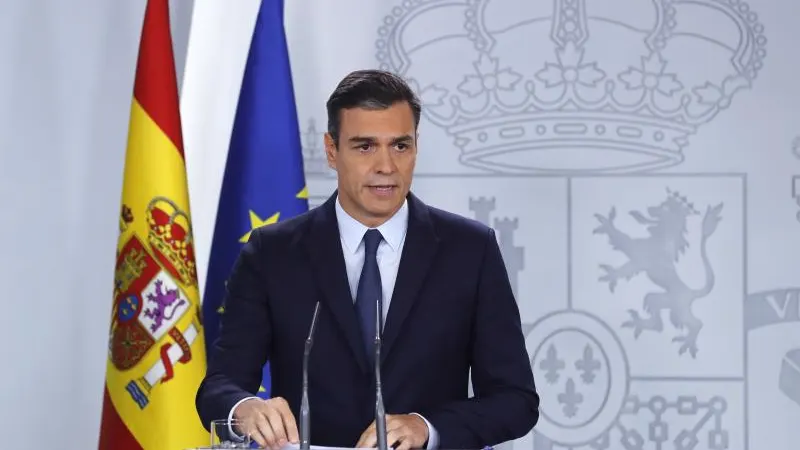 El presidente del Gobierno, Pedro Sánchez