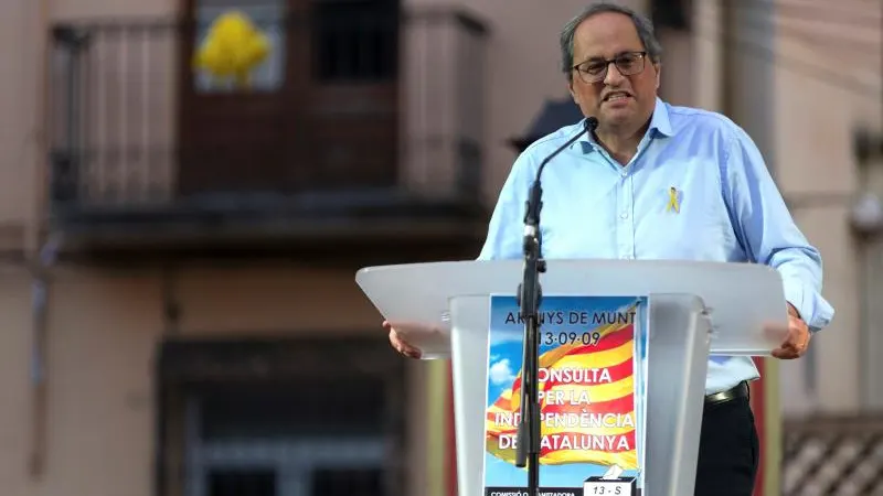 El presidente de la Generalitat, Quim Torra El presidente de la Generalitat, Quim Torra