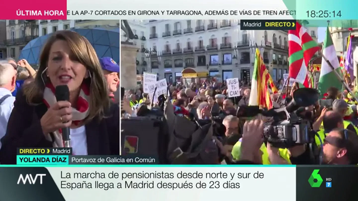 Yolanda Díaz: "Sánchez quiere reformar las pensiones con PP y Ciudadanos, que quieren privatizarlas" Yolanda Díaz: "Sánchez quiere reformar las pensiones con PP y Ciudadanos, que quieren privatizarlas"