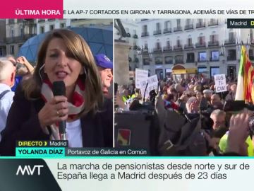 Yolanda Díaz: "Sánchez quiere reformar las pensiones con PP y Ciudadanos, que quieren privatizarlas" Yolanda Díaz: "Sánchez quiere reformar las pensiones con PP y Ciudadanos, que quieren privatizarlas"