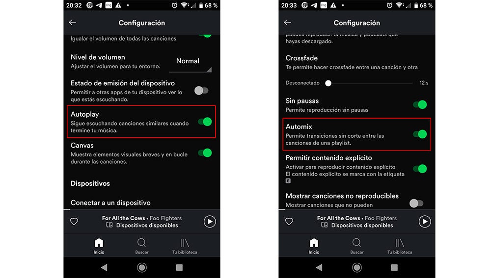 Autoplay en Spotify