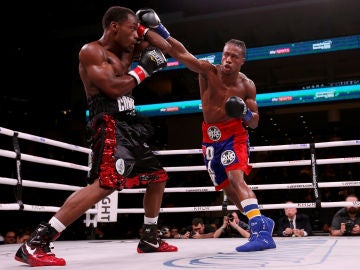 Momento del combate entre Conwell y Day Momento del combate entre Conwell y Day