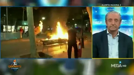 Josep Pedrerol, hundido por los disturbios en Barcelona: "Los que dicen que van a salvar Cataluña la van a hundir" Josep Pedrerol, hundido por los disturbios en Barcelona: "Los que dicen que van a salvar Cataluña la van a hundir"