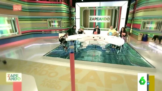 Lorena Castell se cae en Zapeando Lorena Castell se cae en Zapeando