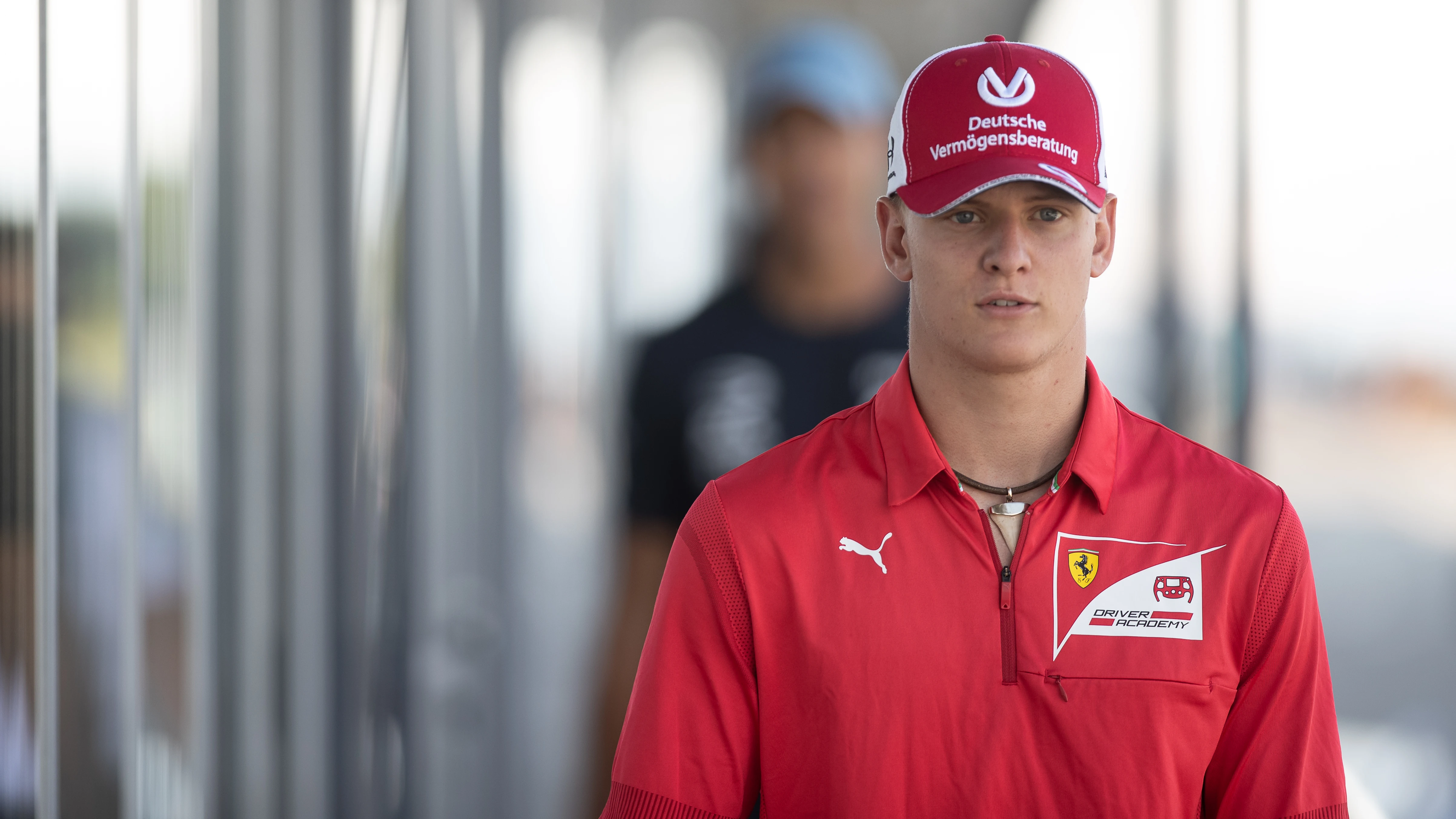 Mick Schumacher, con los colores de Ferrari