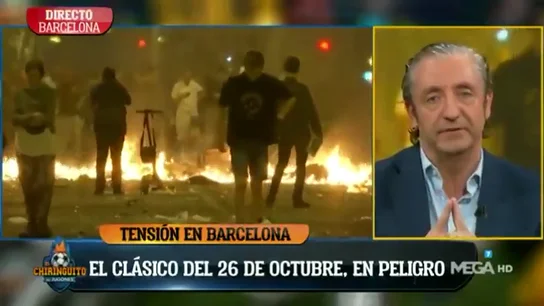 El mensaje viral de Josep Pedrerol en catalán para arrancar 'El Chiringuito': "Aguantad" El mensaje viral de Josep Pedrerol en catalán para arrancar 'El Chiringuito': "Aguantad"