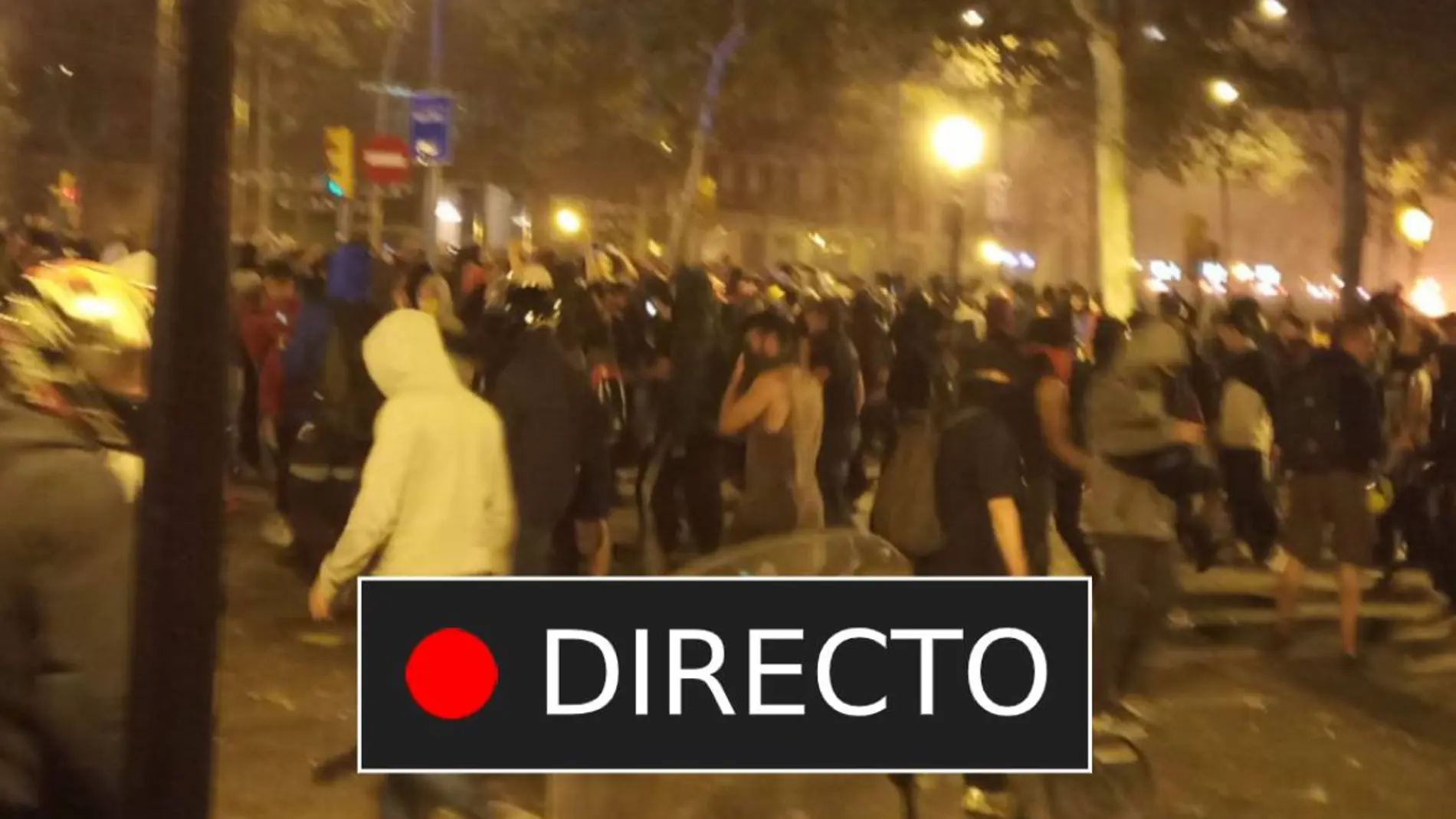 Última hora desde Cataluña Disturbios en Barcelona
