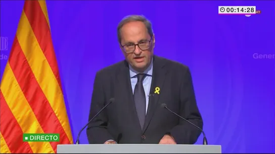 Quim Torra se desmarca de las protestas violentas y llama a la movilización pacífica. Quim Torra se desmarca de las protestas violentas y llama a la movilización pacífica.