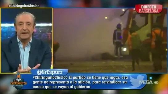 Demoledor discurso de Josep Pedrerol en 'El Chiringuito' sobre el Clásico: "Cuando uno está desesperado, es más peligroso" Demoledor discurso de Josep Pedrerol en 'El Chiringuito' sobre el Clásico: "Cuando uno está desesperado, es más peligroso"
