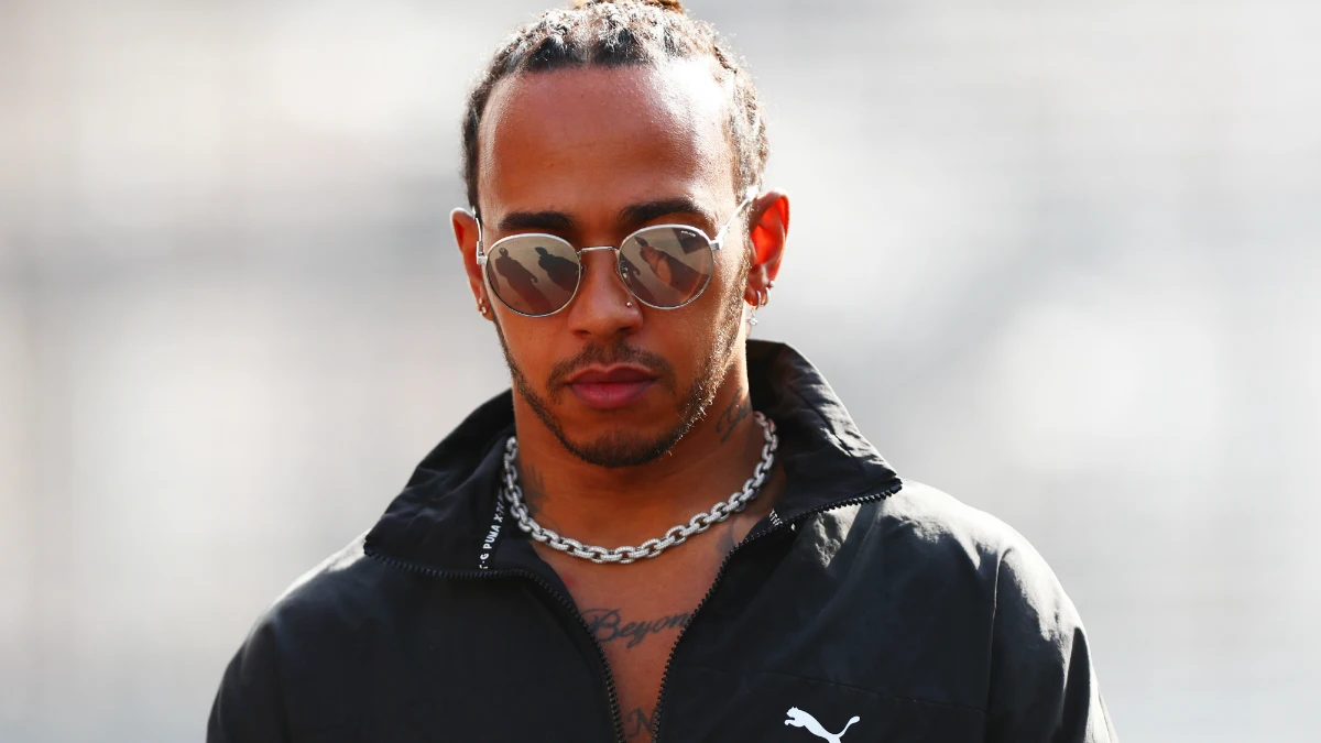 Lewis Hamilton, en el paddock