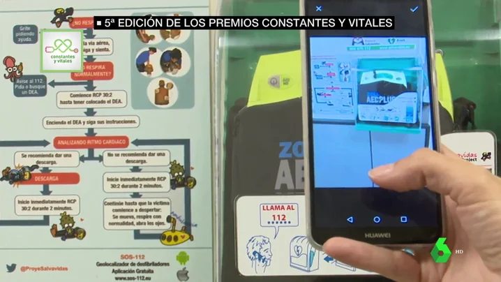 Así funciona 'Ariadna', una app para encontrar el desfibrilador más cercano premiada en la quinta edición de Constantes y Vitales