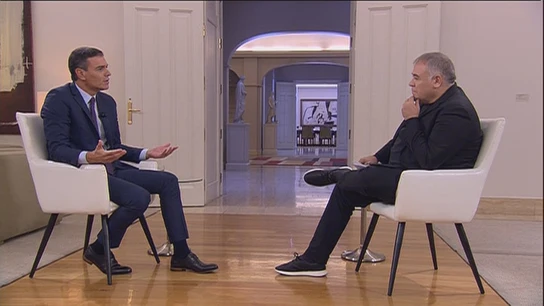 Entrevista a Pedro Sánchez en Moncloa Entrevista a Pedro Sánchez en Moncloa
