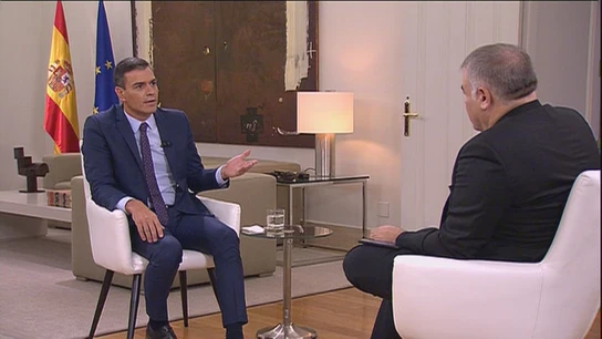 Pedro Sánchez responde a Antonio García Ferreras en Moncloa Pedro Sánchez responde a Antonio García Ferreras en Moncloa