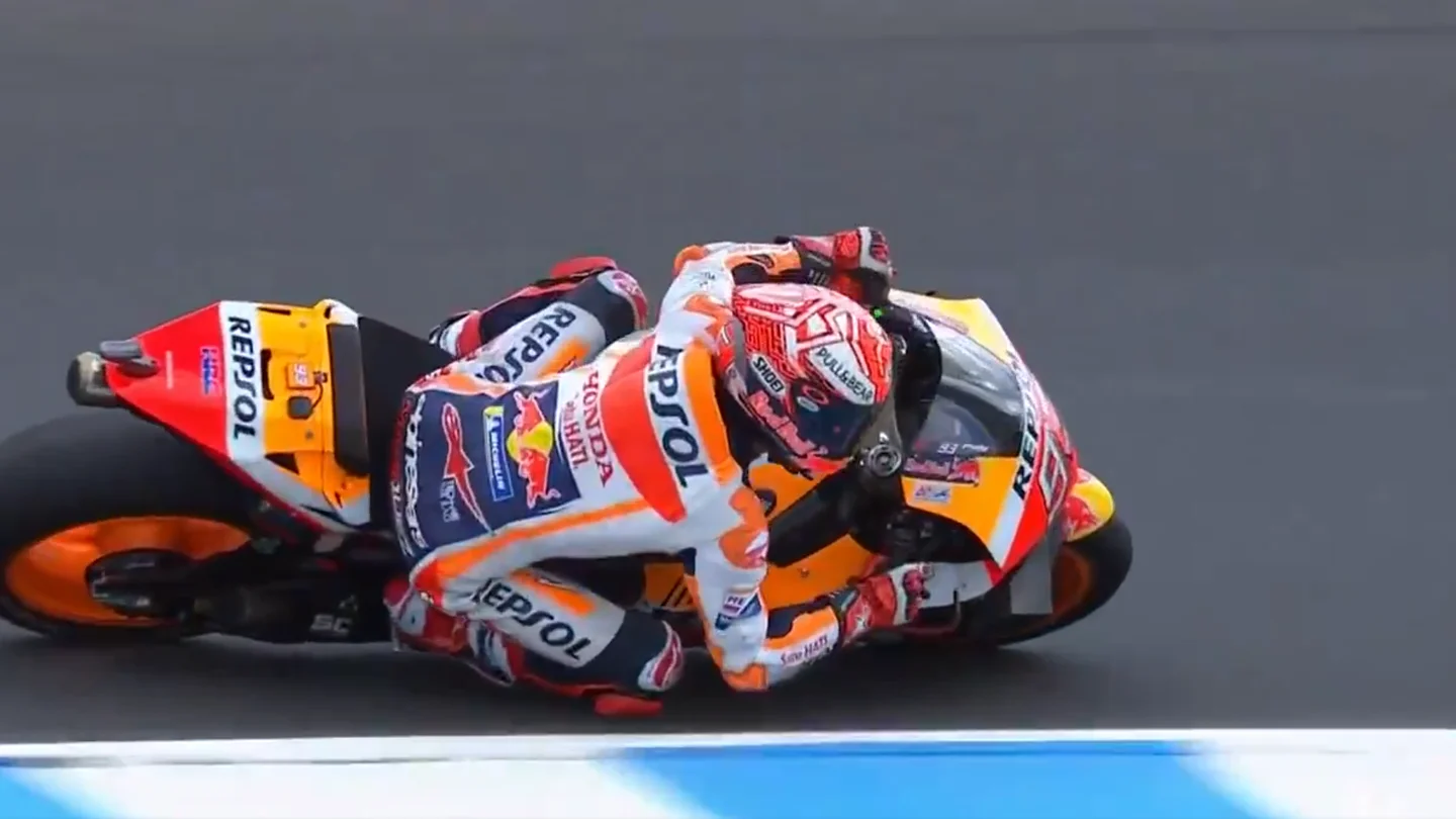 Salvaje salvada de Marc Márquez en Phillip Island Salvaje salvada de Marc Márquez en Phillip Island
