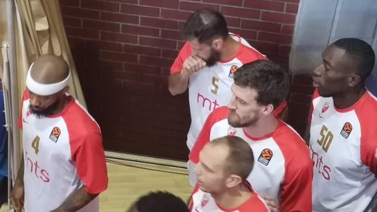 Ognjen Kuzmic, antes del partido contra el Barcelona Ognjen Kuzmic, antes del partido contra el Barcelona
