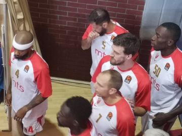 Ognjen Kuzmic, antes del partido contra el Barcelona Ognjen Kuzmic, antes del partido contra el Barcelona
