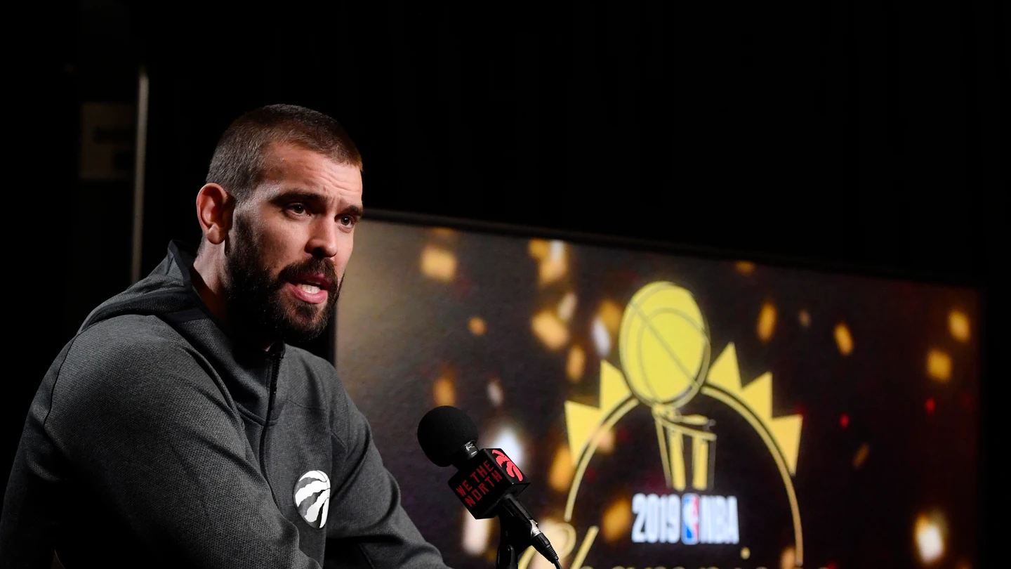 Marc Gasol habla con los medios Marc Gasol habla con los medios