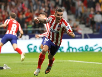 Ángel Correa celebra un gol Ángel Correa celebra un gol