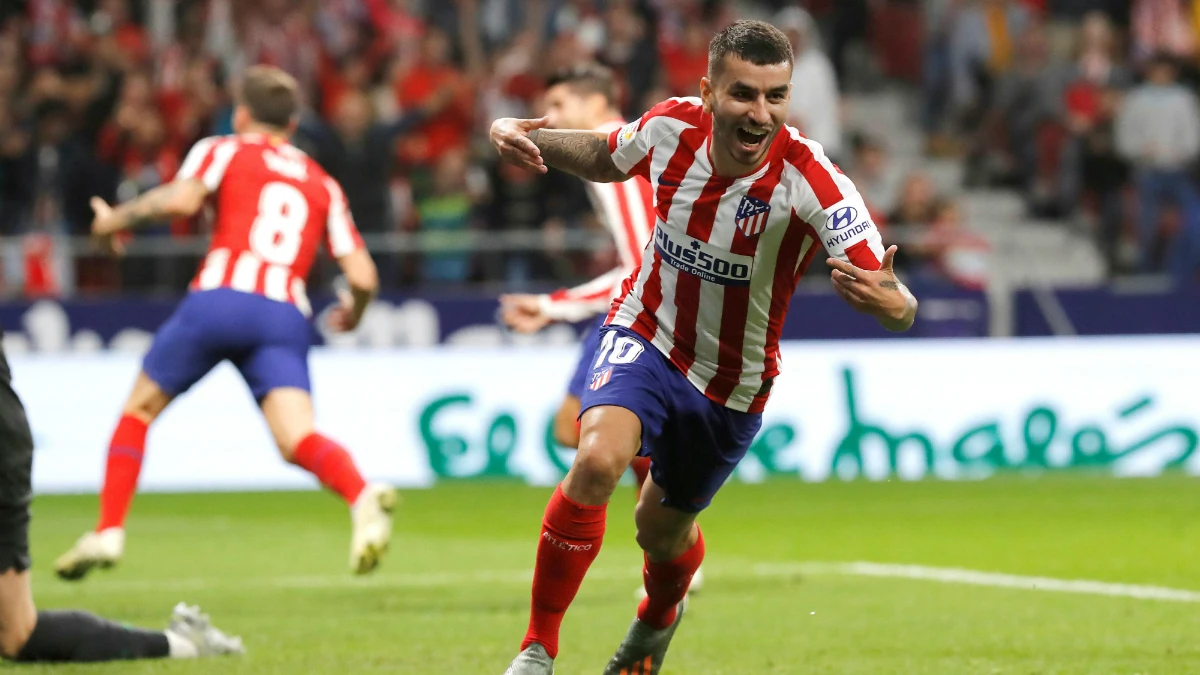 Ángel Correa celebra un gol