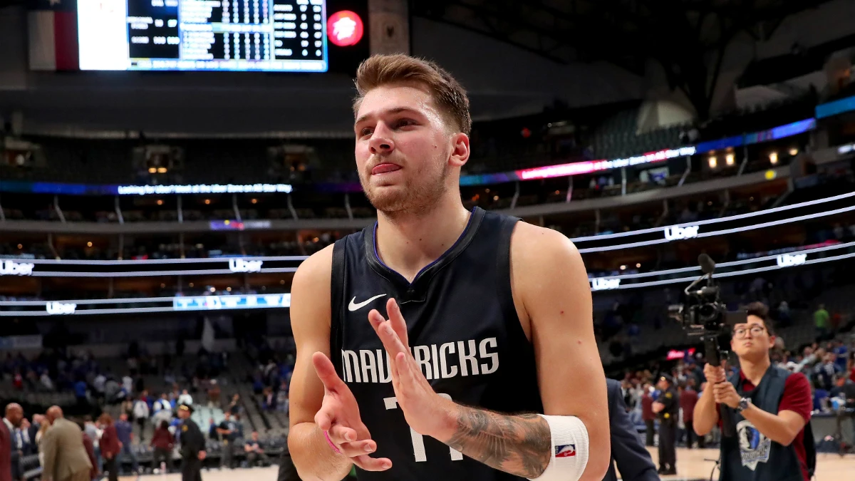 Luka Doncic, con los Mavericks