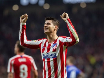 Álvaro Morata celebra un gol Álvaro Morata celebra un gol