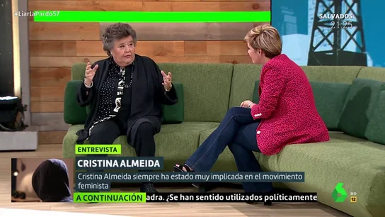 Cristina Almeida en Liarla Pardo Cristina Almeida en Liarla Pardo