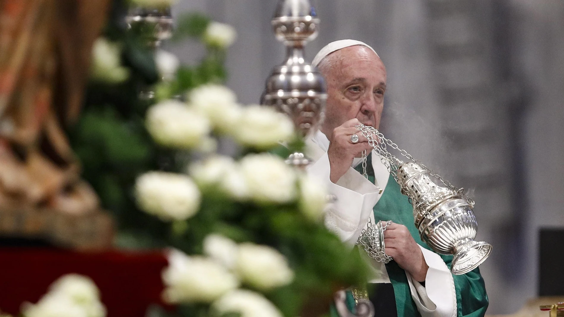 El Papa Francisco durante el Sínodo sobre el Amazonas.