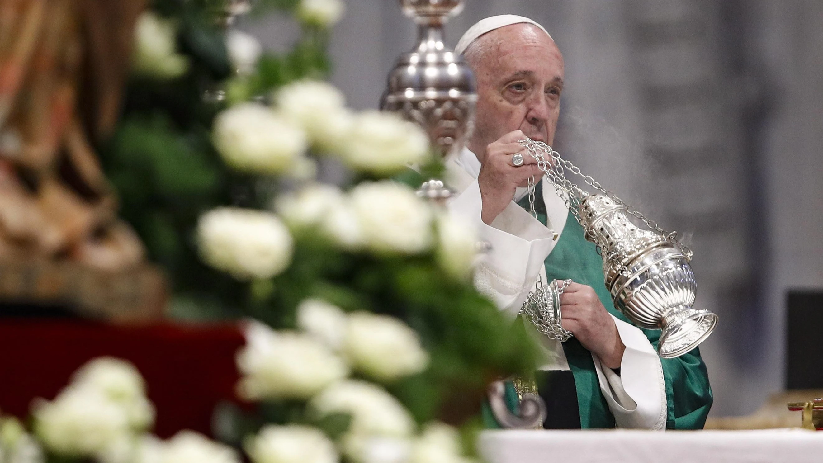 El Papa Francisco durante el Sínodo sobre el Amazonas.