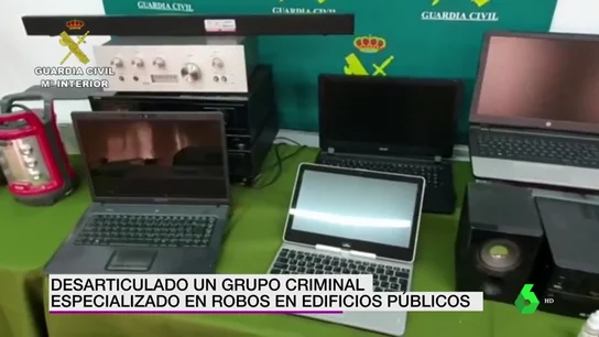 Desarticulado un grupo criminal especializado en robos en los edificios públicos de 13 provincias distintas Desarticulado un grupo criminal especializado en robos en los edificios públicos de 13 provincias distintas