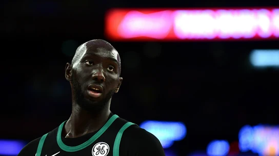 Tacko Fall, con los Celtics Tacko Fall, con los Celtics