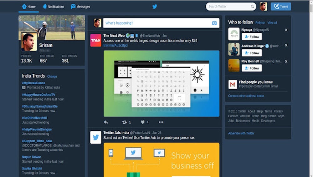 Twitter web