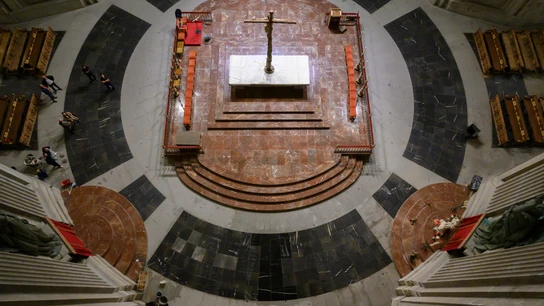 El Gobierno distribuye las fotografías que reflejan cómo ha quedado la Basílica del Valle de los Caídos después de la exhumación. El Gobierno distribuye las fotografías que reflejan cómo ha quedado la Basílica del Valle de los Caídos después de la exhumación.