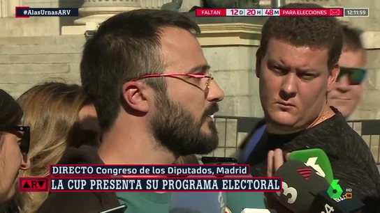 La CUP se presenta por primera vez a las elecciones generales La CUP se presenta por primera vez a las elecciones generales