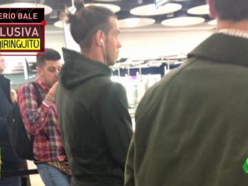 Gareth Bale, hoy en Barajas antes de viajar a Londres Gareth Bale, hoy en Barajas antes de viajar a Londres