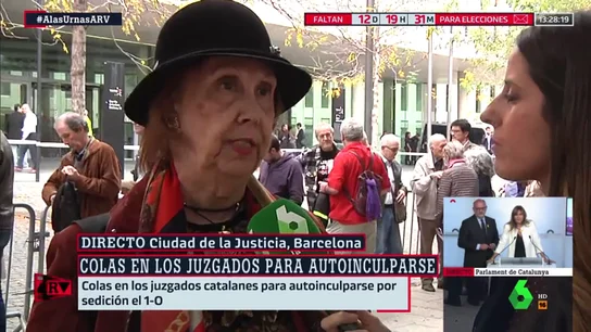 Habla una independentista que se autoinculpa de sedición: "Somos como los negros a los que apaleaban en las plantaciones de EEUU" Habla una independentista que se autoinculpa de sedición: "Somos como los negros a los que apaleaban en las plantaciones de EEUU"